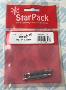 Fixing Screw Cam Bolt M6 X 42mm Pack Of 2 73077 - Picture 1 of 2