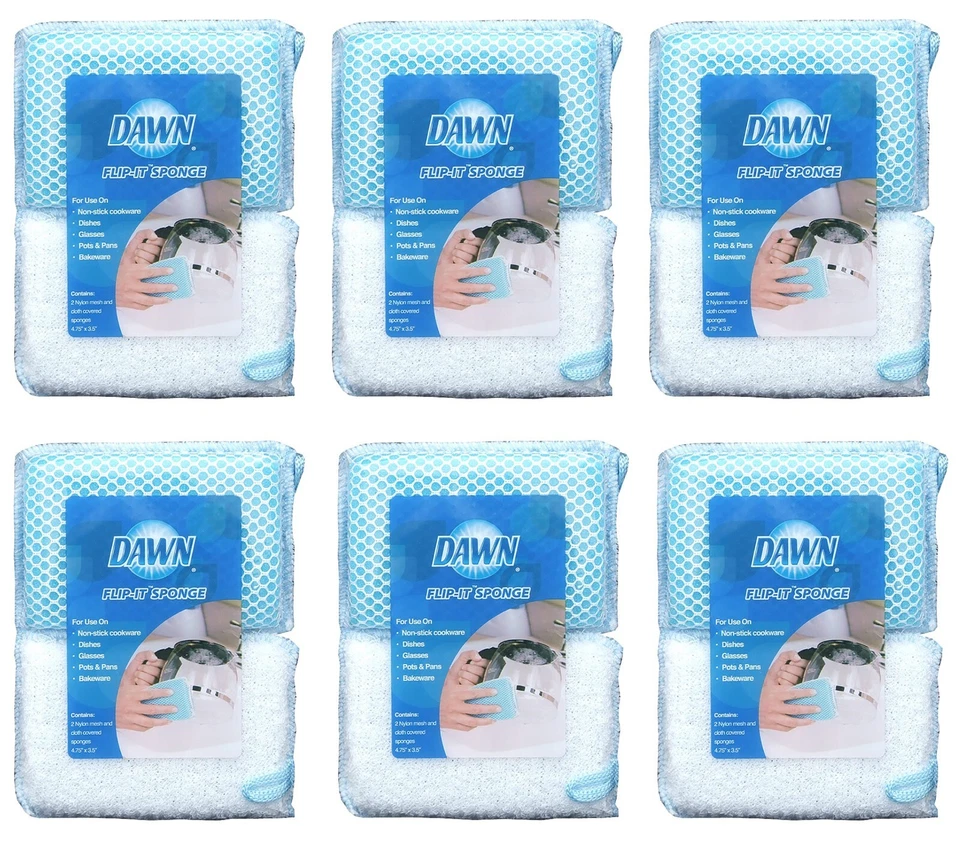 Paquete de 6 esponjas Flip-it Dawn de 2 piezas Foto 1 de 1