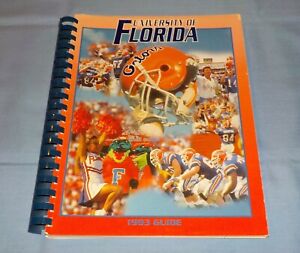 Florida Gators 1993 Football Media Guide Steve Spurrier