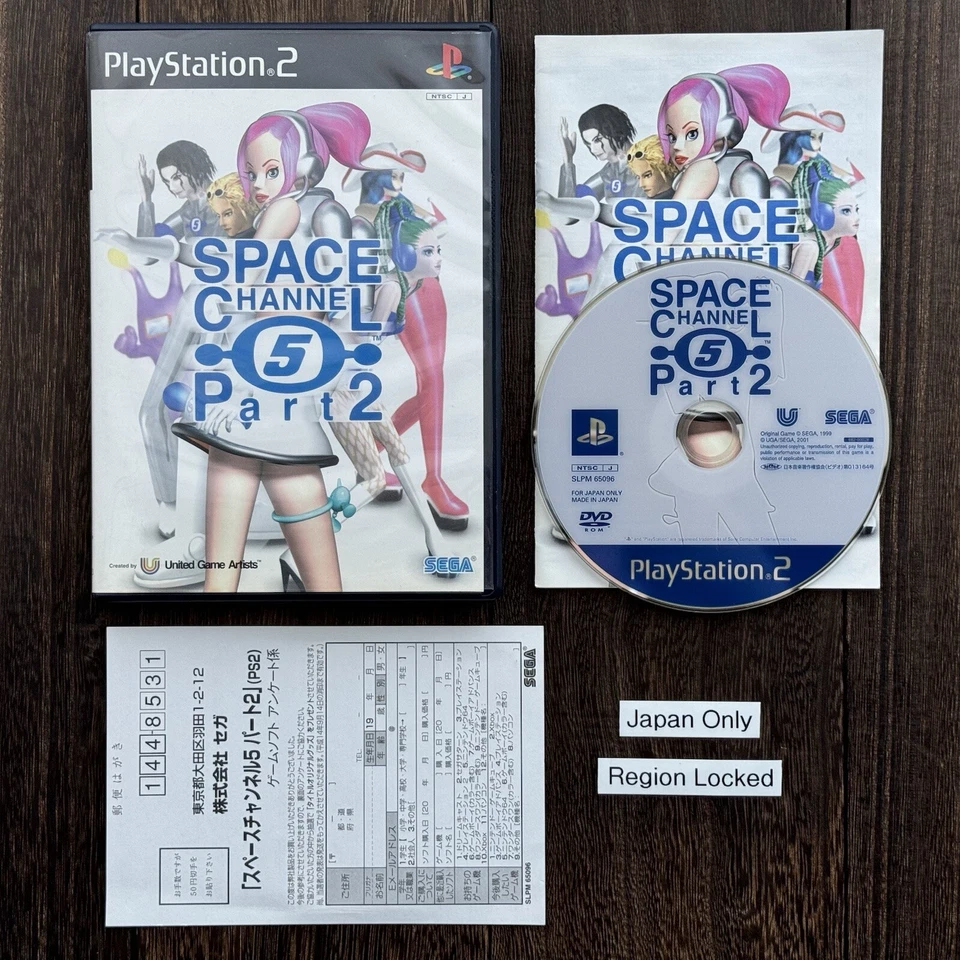 *JAPAN REGION-LOCKED* Sony PlayStation 2 PS2 Space Channel 5 Part 2 Complete CIB - Image 1 of 4