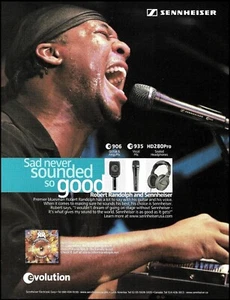 Robert Randolph 2007 Sennheiser e935 micrófono vocal anuncio micrófono publicidad impresión - Imagen 1 de 3