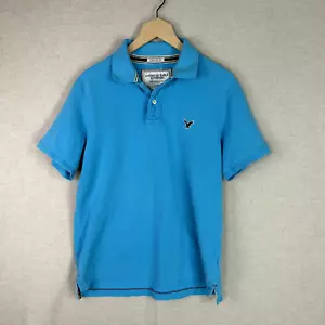 Polo uomo Y2K American Eagle grande preppy golf vestibilità vintage 100% cotone - Foto 1 di 9