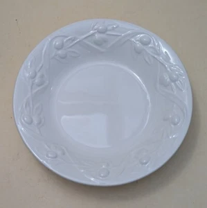 VAJILLA: I Patrizi para Williams Sonoma / Cuenco de pasta blanca de 10" COSECHA DE ACEITUNAS - Imagen 1 de 7