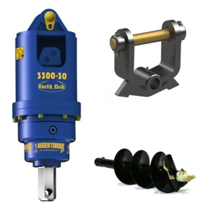 3300-30 Excavator Auger Drive with Single Pin Mount - Excavators up to 6 tons! - Picture 1 of 7