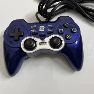 Hori Horipad 3 Turbo Sony PlayStation 3 PS3 Controller USB Blue - Picture 1 of 6