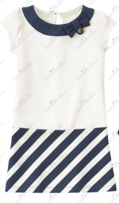 Vestido Gymboree Niñas 8 "Cape Cod Cutie" Club Náutico Ponte Rayas Nuevo con Etiquetas Náutico  Foto 1 de 3