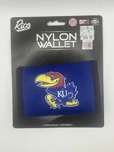 NCAA Kansas Jayhawks Printed Tri-Fold Nylon Wallet by Rico Industries NEW $10.99 - Picture 1 of 1