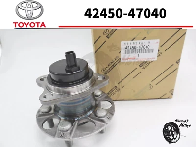 Conjunto de buje y cojinete trasero Prius genuino Toyota 2010-2015 42450-47040 OEM Foto 1 de 4