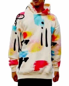 Pacsun Mens Size M Scap Art Hoodie-Colorful-All Cotton-Kangaroo Pockets - Picture 1 of 6