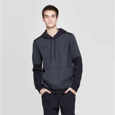 Sudadera con Capucha UMBRO Colorblock Polar Talla S Para Hombre Pullover Sudadera Negra Gris Foto 1 de 4