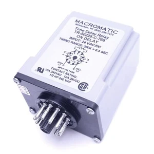 Relé de retardo de tiempo Macromatic TR-50228-C-768, 200 K = 0,4 s, retardo, 24 VCA/CC - Imagen 1 de 4