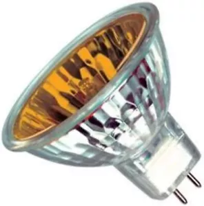 Casell Halogen Spot Flood Light Bulb 50w 12V GU 5.3 24º - Amber Pack of 1 - Picture 1 of 1