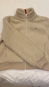Tommy Jeans Shearling Bomber Jacket Size S - Picture 1 of 5