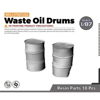 1/87 HO Scale Waste Oil Drums Warehouse Dock Transportation - Image 1 of 2
