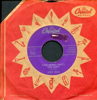 Jerry Reed - Your Money Makes You Purty on Capitol Rockabilly 45 - Image 1 of 2