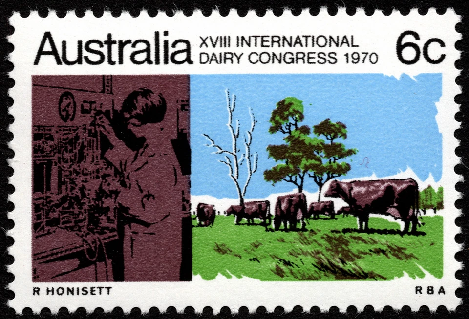 Australia Stamp Scott # 488 Mint NH VF - 6c International Dairy Congress Issue - Image 1 of 1
