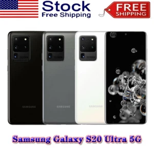 New Sealed Samsung Galaxy S20 Ultra 5G 128GB G988U Factory Unlocked Smartphone - Picture 1 of 21