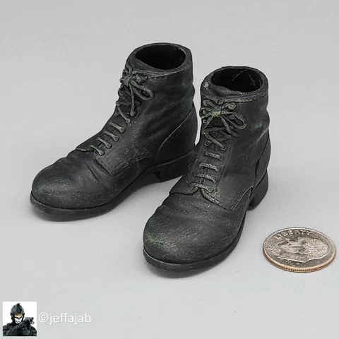 1:6 Dragon WWII Russian Red Army Scout Vladimir Black Boots for 12" Figures Cover