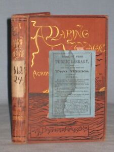 1880 BOOK A DARING VOYAGE ACROSS THE ATLANTIC OCEAN BY 2 AMERICANS THE ANDREWS