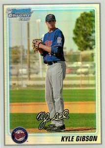 RARE 2010 KYLE GIBSON RANGERS/TWINS 1ST BOWMAN CHROME REFRACTOR # 209/500 ! - Picture 1 of 2