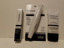 Covergirl Primer Lot - Mascara Primer, Skin Primer, & Lips Topcoat - New