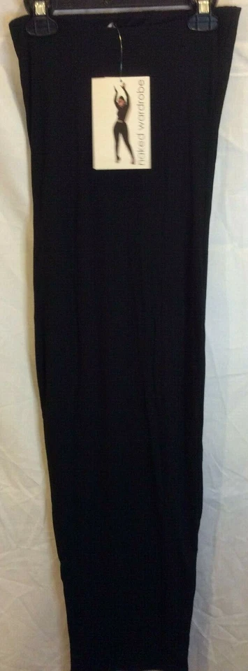 Leggings femininas guarda-roupa nuas tamanho pequeno preta elástica cintura compressão - Imagem 1 de 4