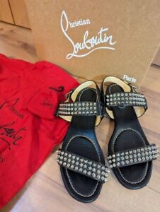 Christian Louboutin Studded Sandals Women 6.5US Used Very Good From Japan