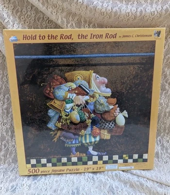 James C Christensen Hold To The Rod The Iron Rod Puzzle 500 Pices Sunsout Rare - Image 1 of 4