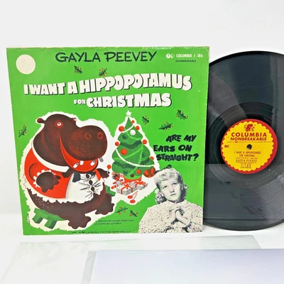 EX-1st press Gayla Peevey I Want A Hippopotamas for Christmas vinyl 78rpm RECORD - Image 1 of 4