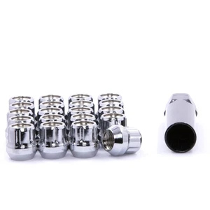 20 Lug Nuts Spline Acorn 9/16 Open End Chrome - Picture 1 of 4