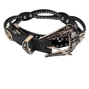 NEW Nocona Belt Co Leather Studded Western Rodeo Belt 38 - Picture 1 of 7