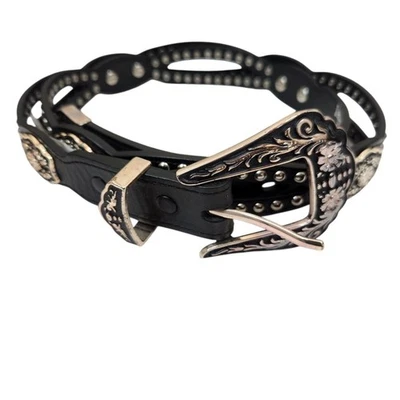 NUEVO Cinturón Nocona Belt Co Cuero Tachonado Western Rodeo 38 Foto 1 de 4