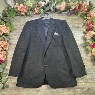 Chaqueta de Cena John Blair Para Hombres Talla 44L - 46L Abrigo Deportivo Negro Blazer Excelente Foto 1 de 4