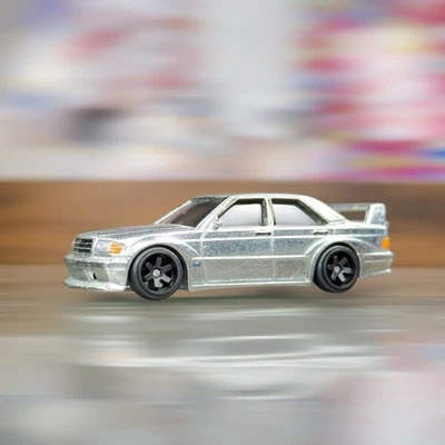Hot Wheels Premium Modern Classics 4 ZAMAC 90’ Mercedes-Benz 190E 2.5-16 Evo 2 - Image 1 of 4