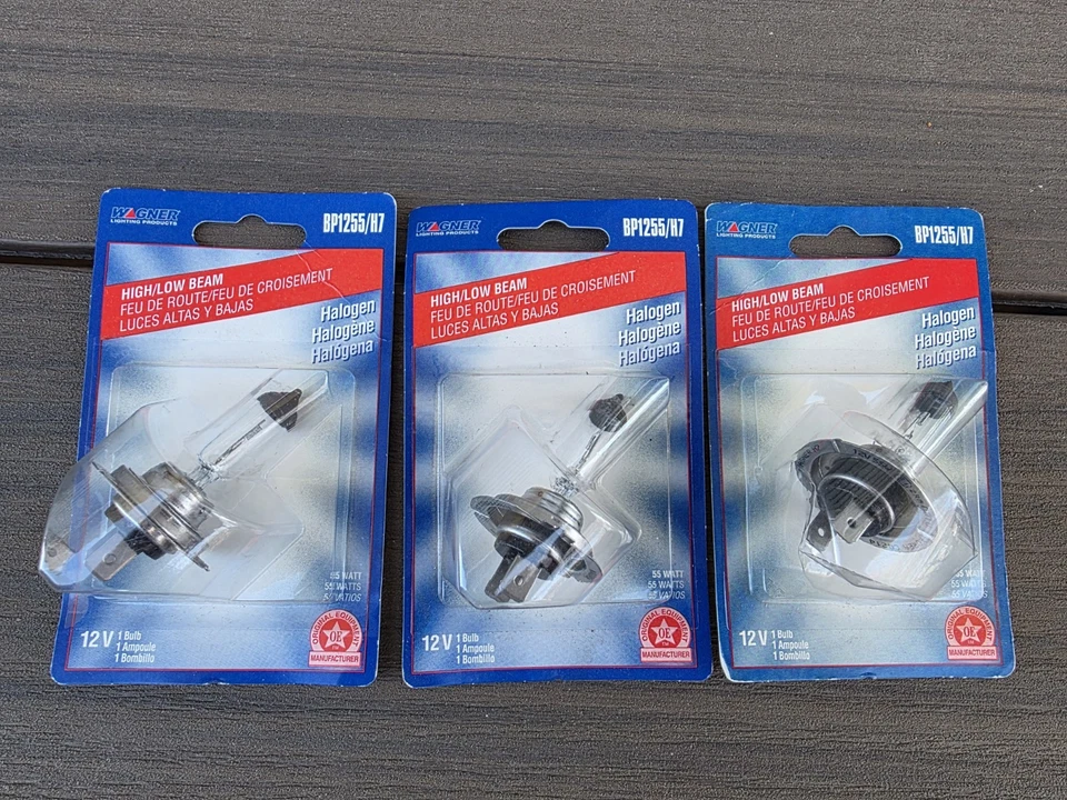 Lot Of 3 Headlight Bulb Wagner Lighting BP1255/H7 Brand New - Image 1 of 1