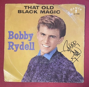 Bobby Rydell 45 Signed Sleeve 1960 – That Old Black Magic / (VG) Vinyl, Inlay - Picture 1 of 13