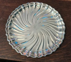 Vintage Swirly Gorham Electroplate Sterling Silver Tray - Picture 1 of 5