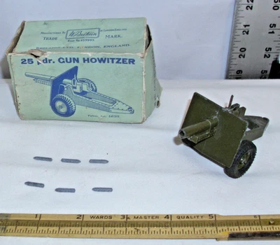 GRAN Bretaña británica 25 pdr pistola obús no. 2026 en caja Foto 1 de 4