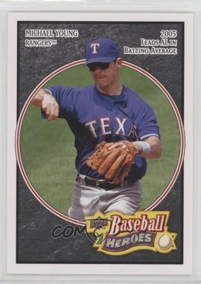 2008 Upper Deck Baseball Heroes Black Michael Young #167 - Image 1 of 2