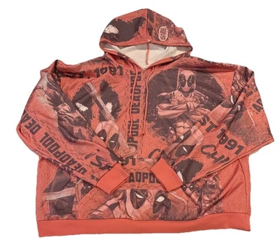 Marvel Deadpool Sudadera con Capucha Retro Libro de Cómics Gráfico Suéter con Capucha para Hombres 3XL Foto 1 de 4
