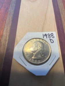 1988 D Washington Viertel kostenloser Versand - Bild 1 von 2