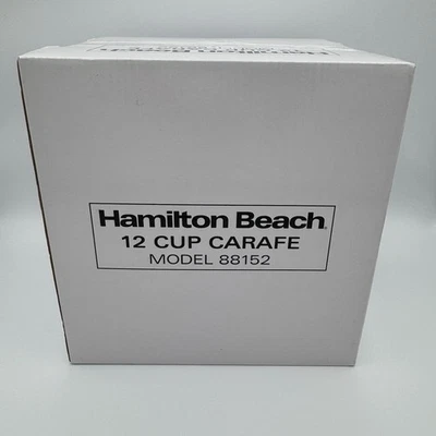 Hamilton Beach 12 Cup Glass Carafe for Model 43255, 88152, 990117800 - Image 1 of 2