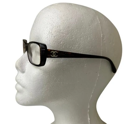 Chanel Eyeglasses Frames 3188 Tortoise Brown Rectangle Optical Designer Eyewear - image 1 of 4