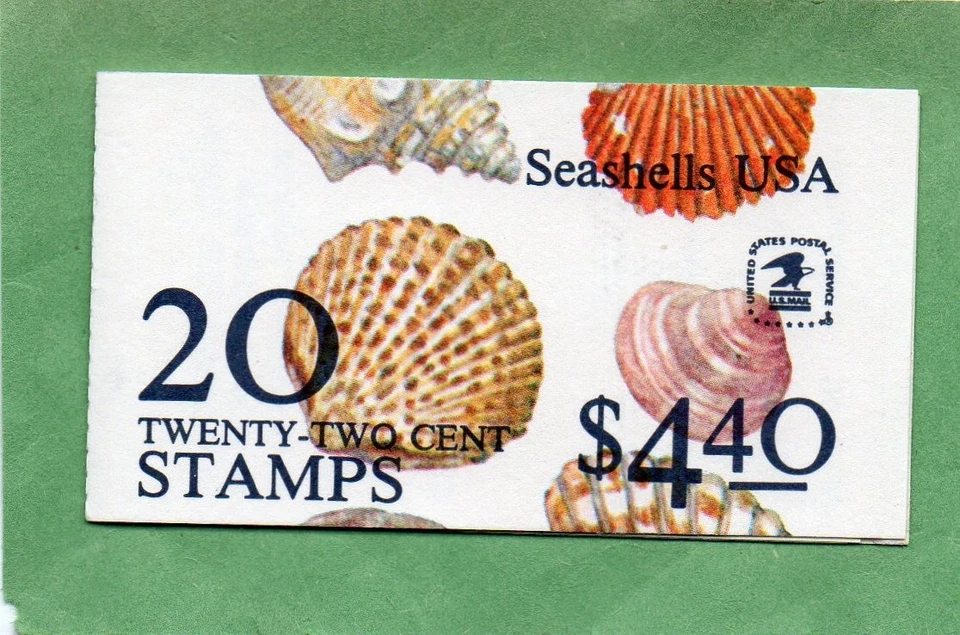 U.S. DEFINITIVE BOOKLET OF 20 SCOTT #BK146 1985 22ct  SEASHELLS MINT P#3 - Image 1 of 2