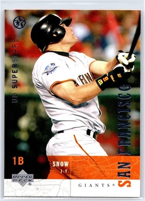 J.T. SNOW 2002-03 Upper Deck SuperStars San Francisco Giants Baseball Card #209 - Image 1 of 2