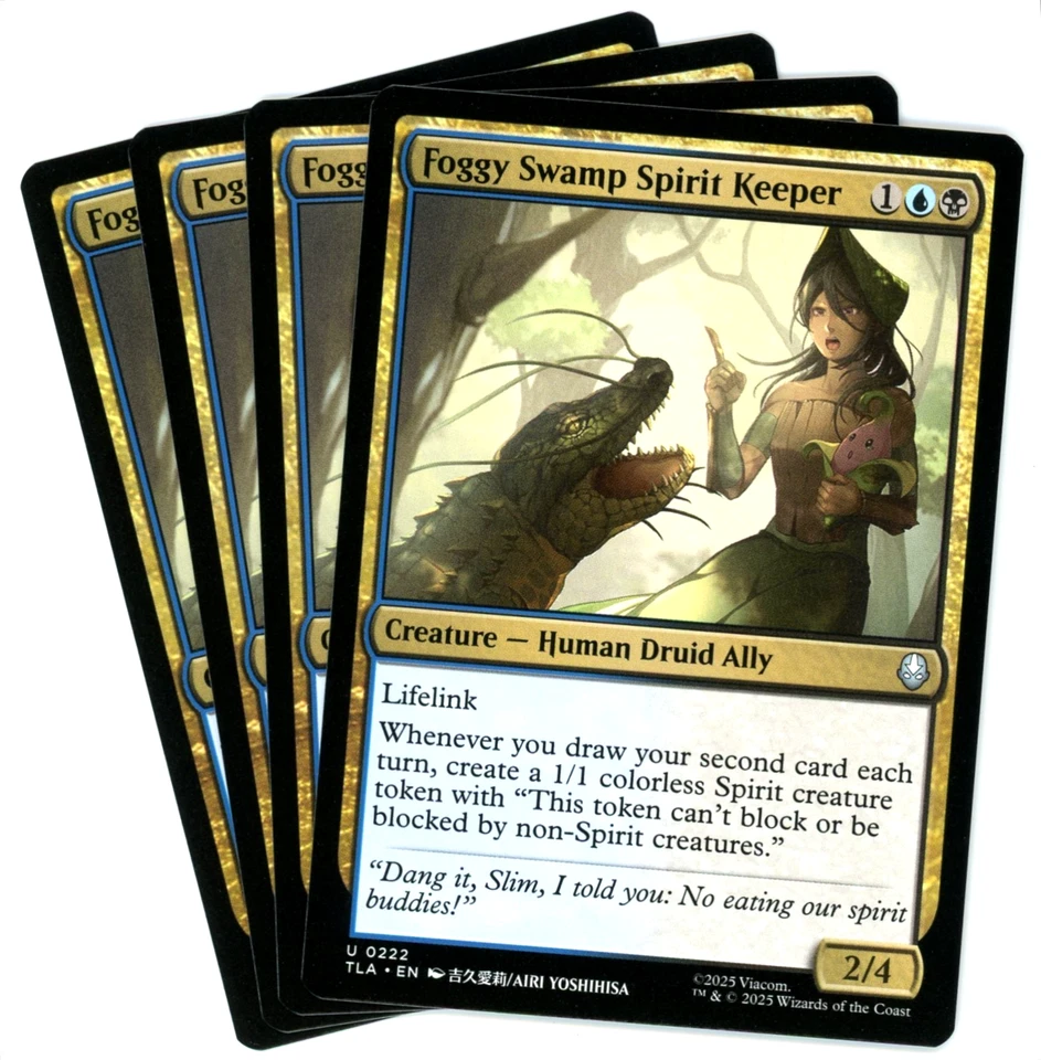 x4 Foggy Swamp Spirit Keeper - 0222 - Avatar: The Last Airbender TLA - MTG - NM - Image 1 of 1