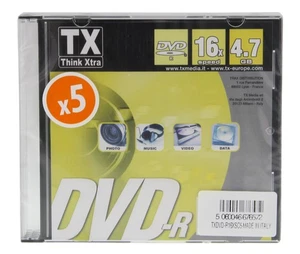 Traxdata DVD-R 4,7 GB – opakowanie 5 szt. (IMPORT Z USA) - Zdjęcie 1 z 2
