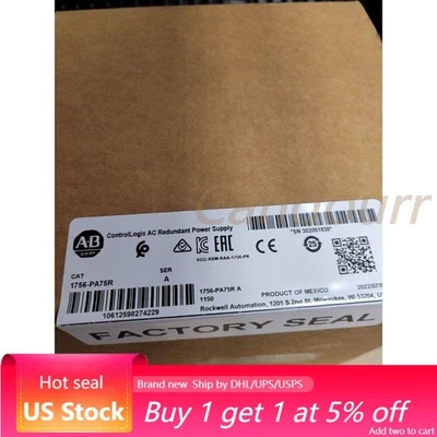Allen-Bradley 1756-PA75R SER A ControlLogix CA alimentación redundante EE. UU. impuestos gratuitos Foto 1 de 4