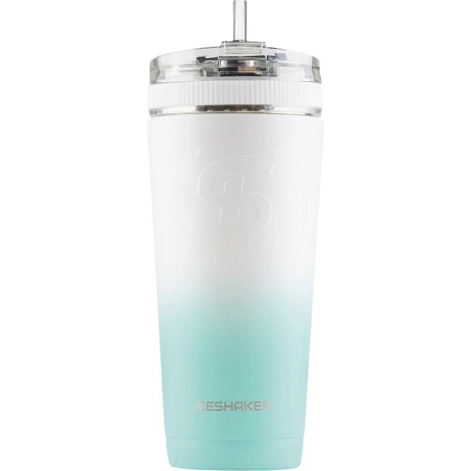 Coctelera de hielo 26 OZ Botella flexible Ombre 26FLEXMINT/WHITEOMBRE como nueva/blanca Foto 1 de 1