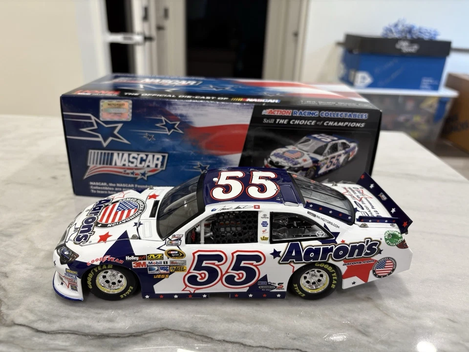 Mark Martin 2012 Aaron’s Nascar Unites 1/24 Diecast Patriotic #55 Toyota Action  - Image 1 of 4